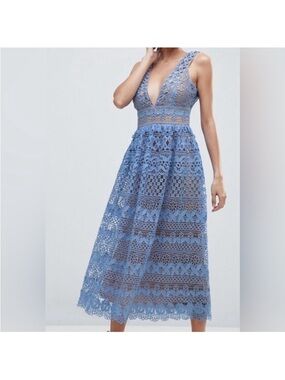Boohoo Lace Midi Dress